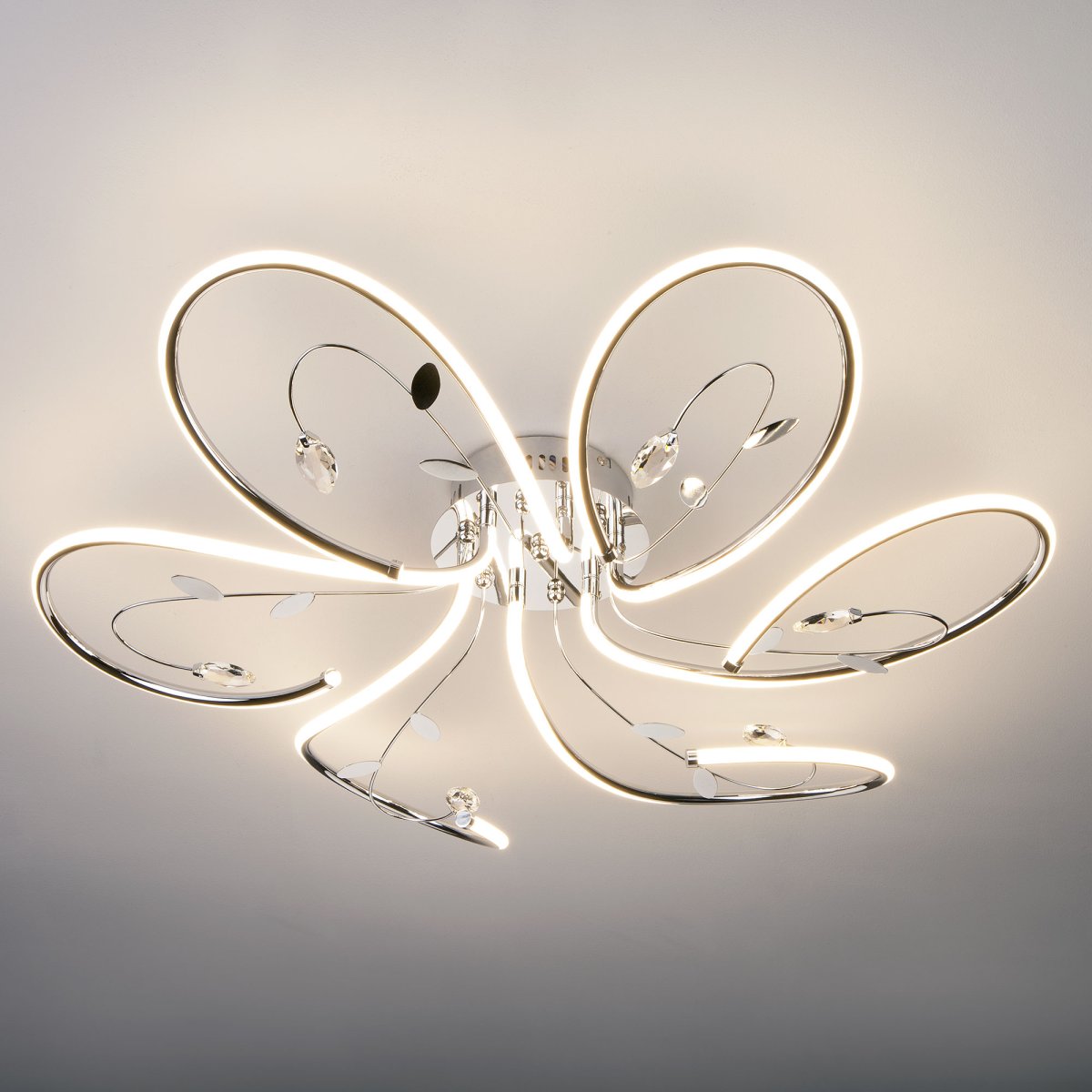 Светодиодная люстра с хрусталем Eurosvet 90082/6 venzel