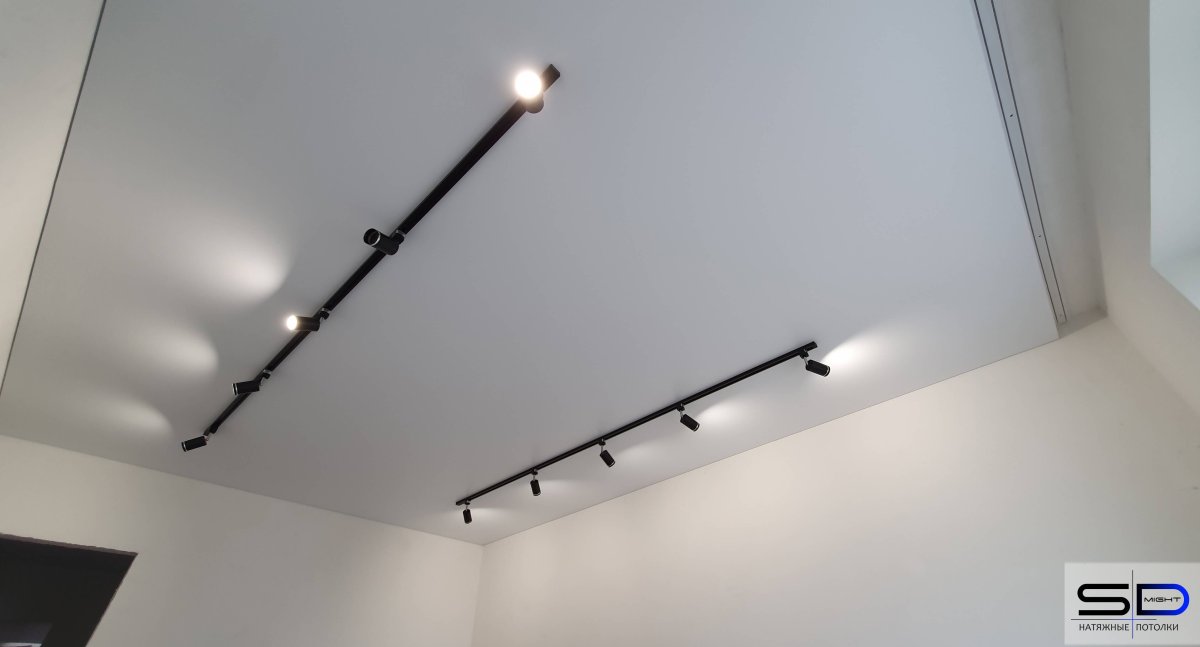 Трековые светильники для натяжных потолков