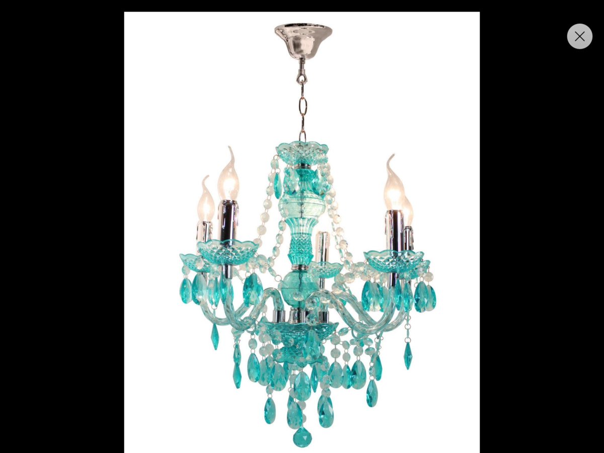 Бирюзовая люстра