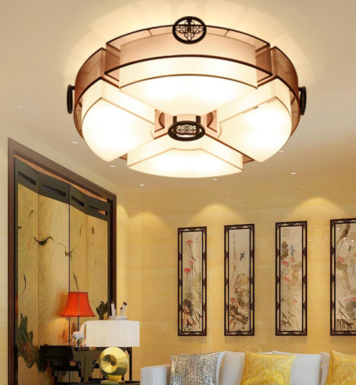 Светильники для гостиной в китайском стиле