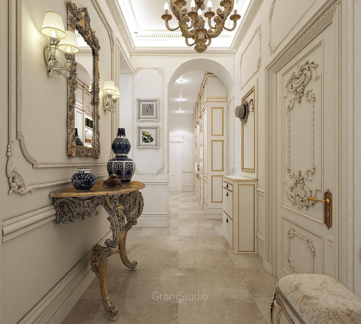 Прихожая в венецианском стиле