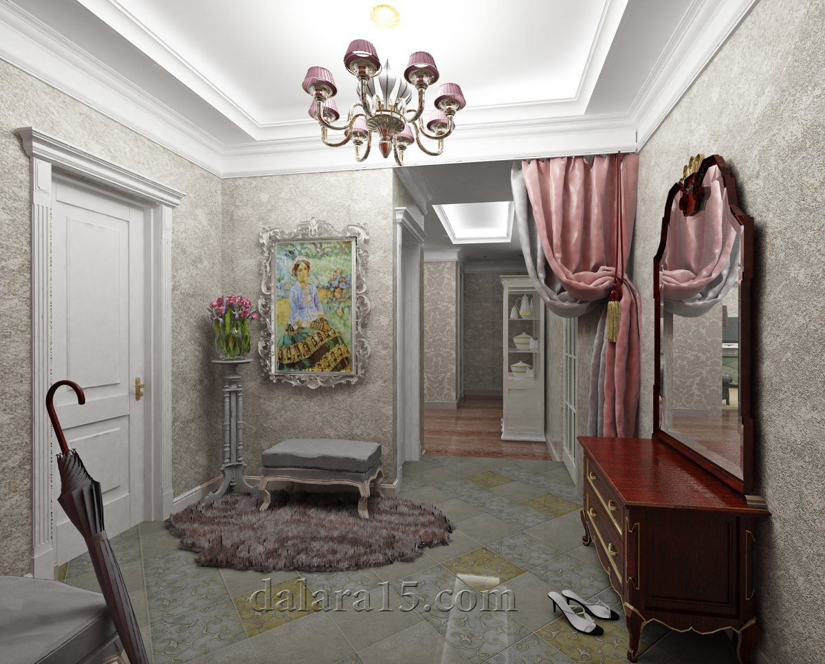 Прихожая в стиле рококо