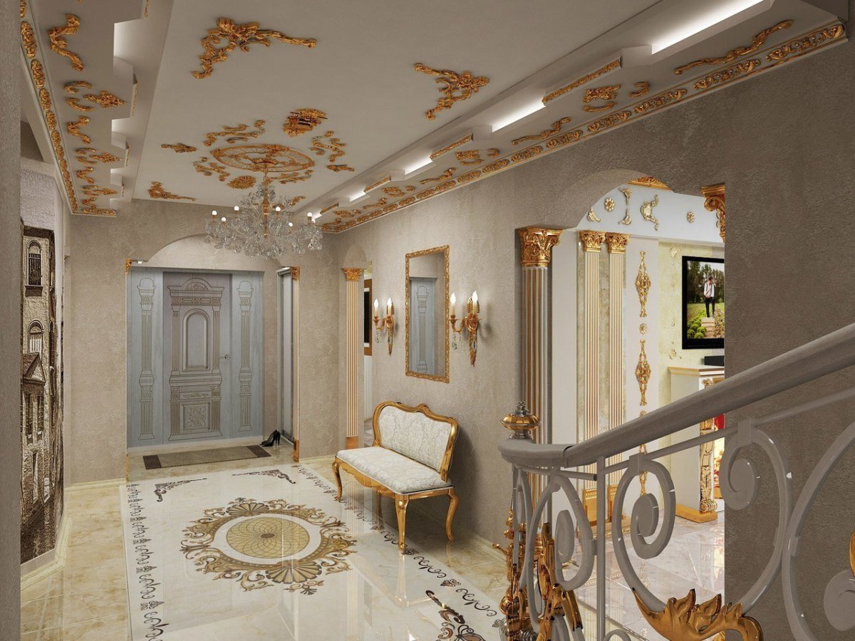 Лепнина в коридоре