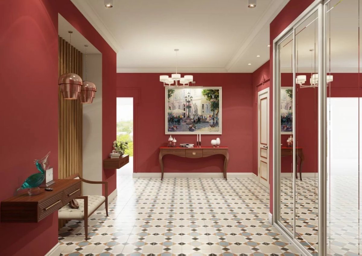 Красная прихожая