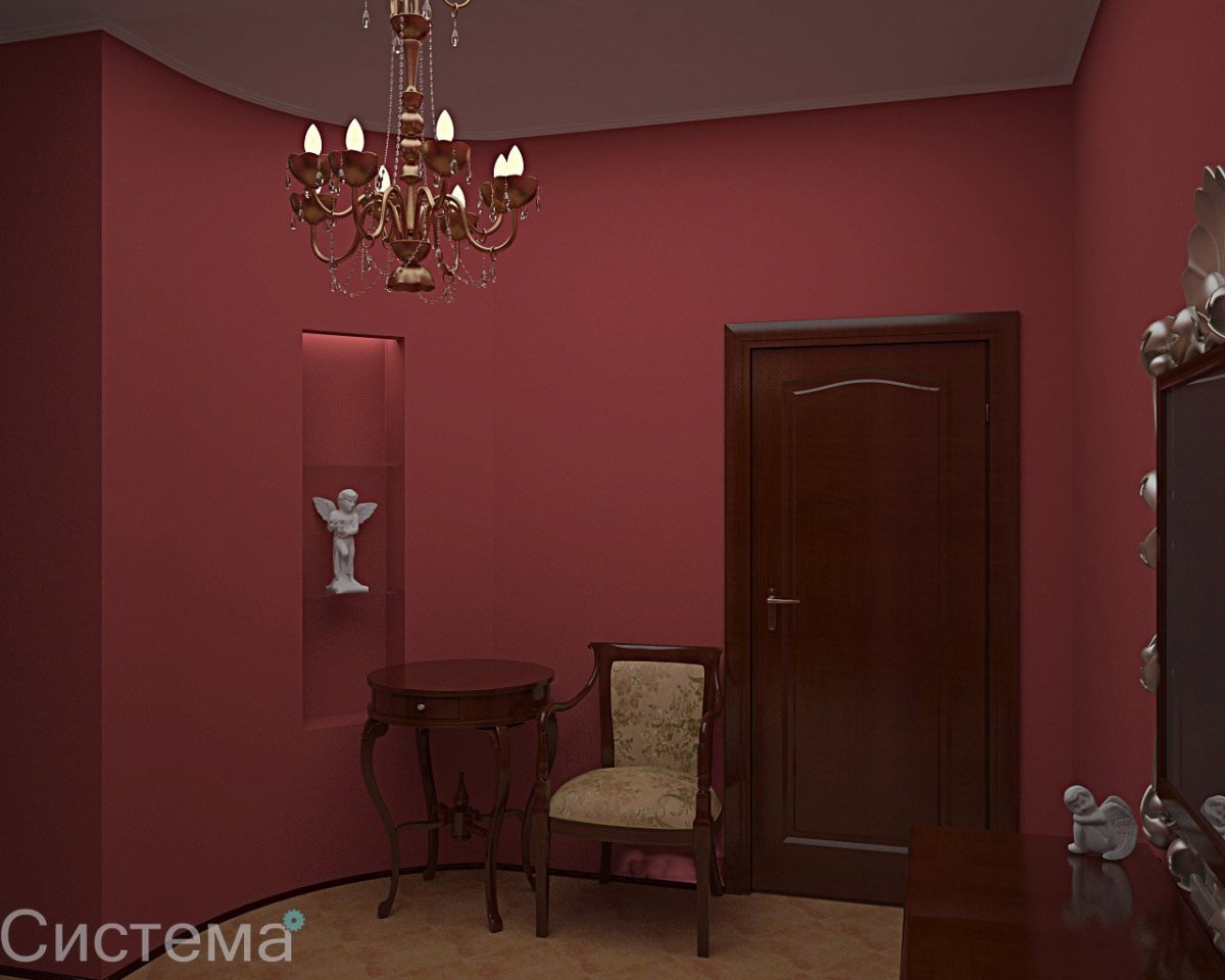 Бордовая прихожая
