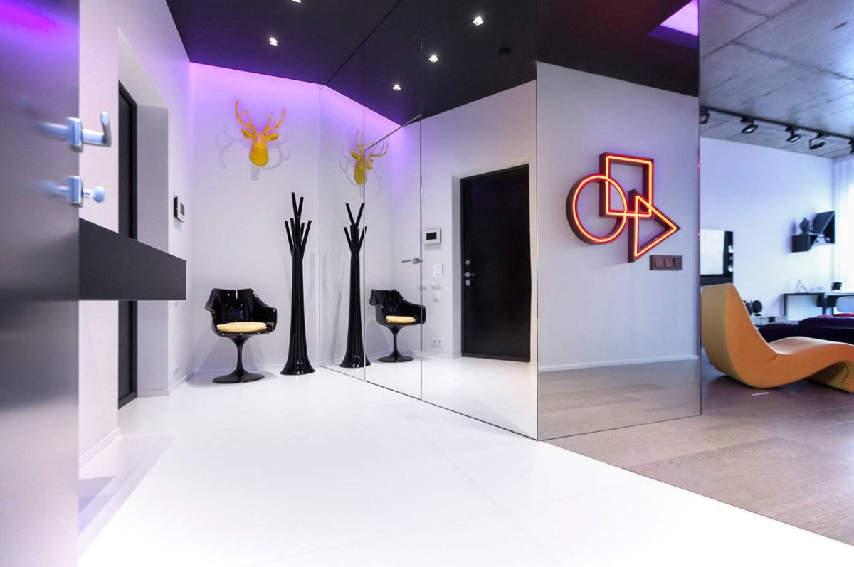 Холл в стиле Хай тек