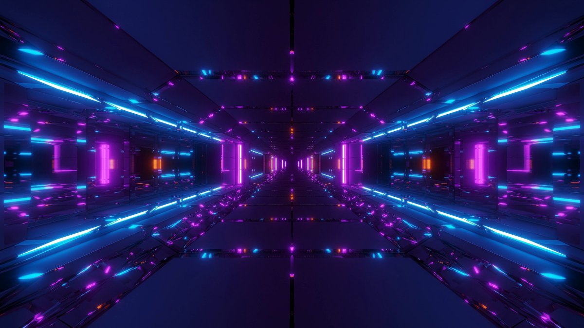 Неоновый тоннель