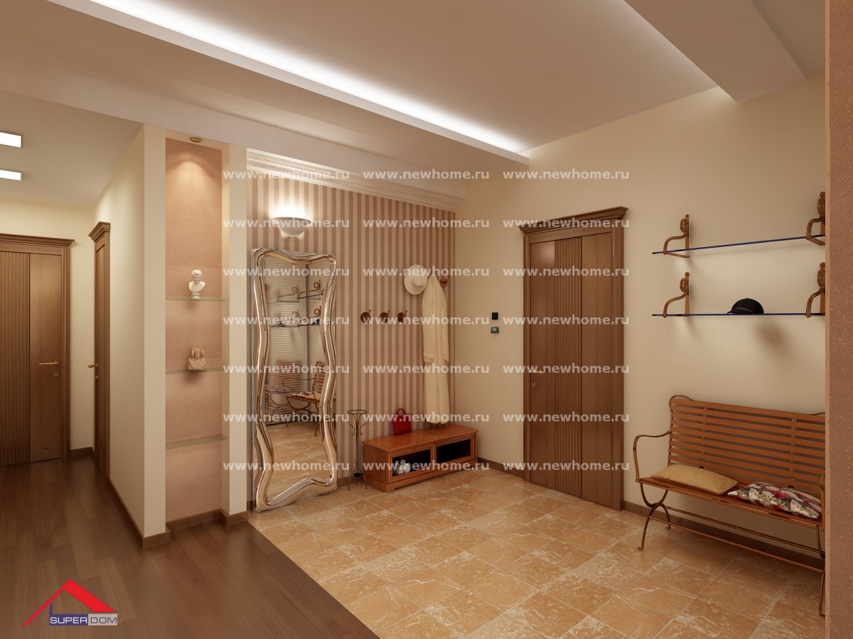 Прихожая с евроремонтом