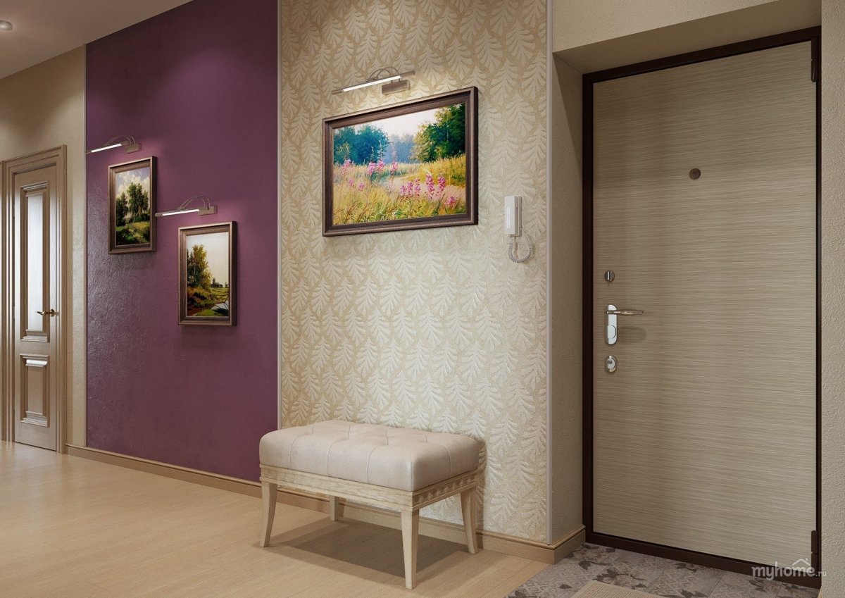 Цвет обоев в коридоре