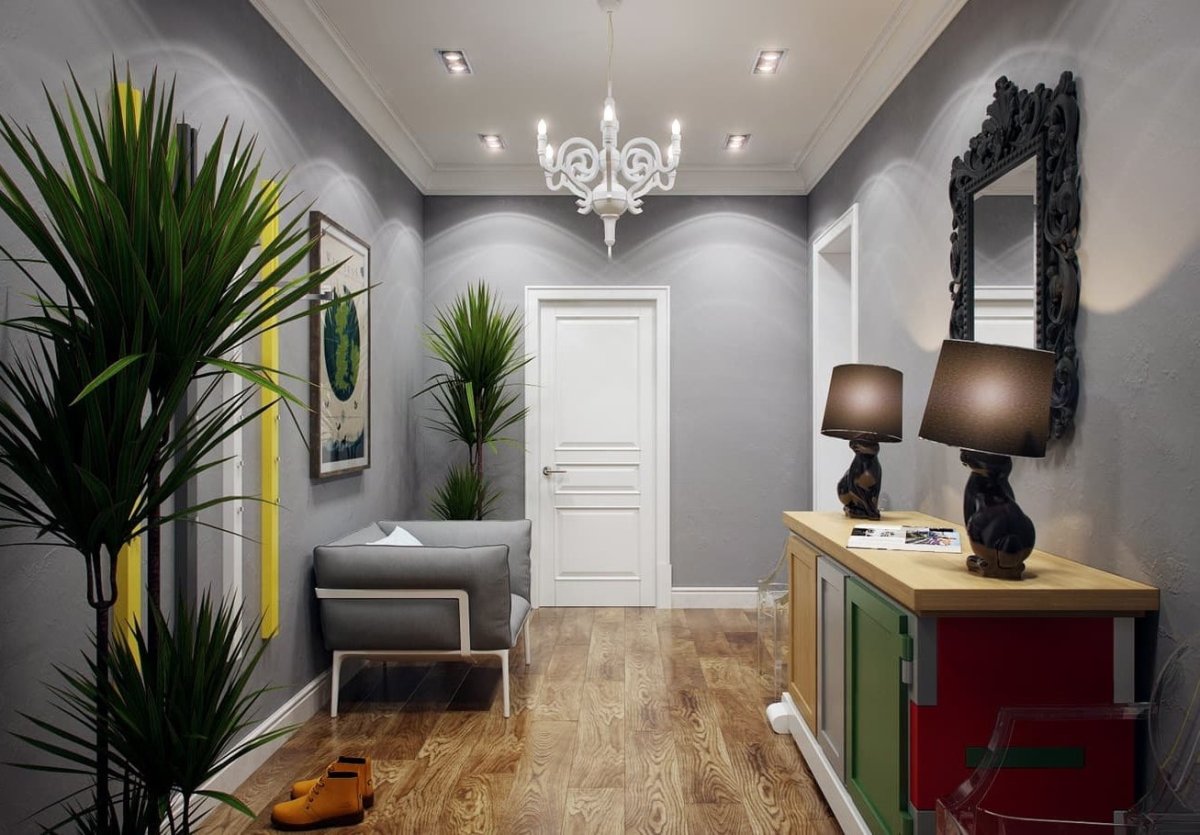 Серая прихожая