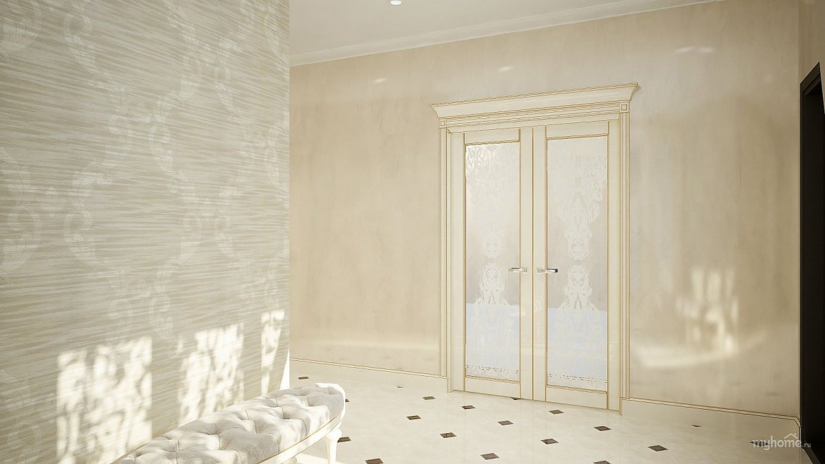 Декоративная штукатурка светлая в интерьере