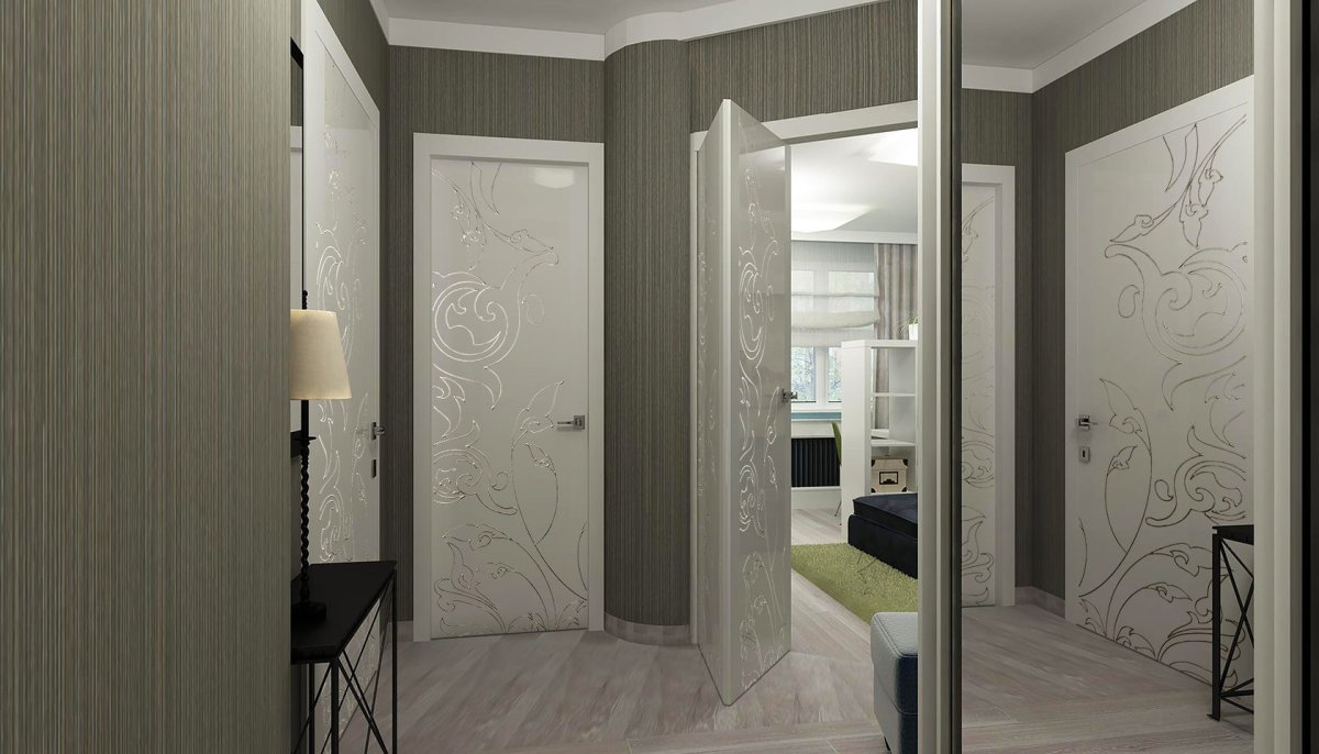 Межкомнатные двери в однокомнатной квартире