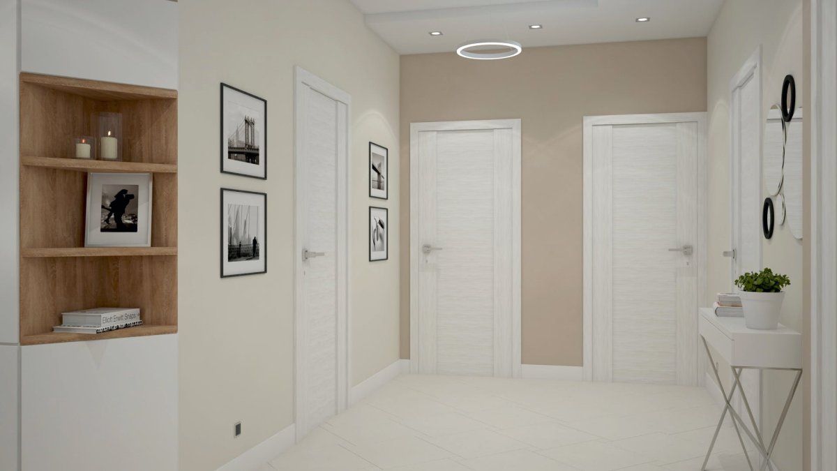 Обои для прихожей однотонные светлые