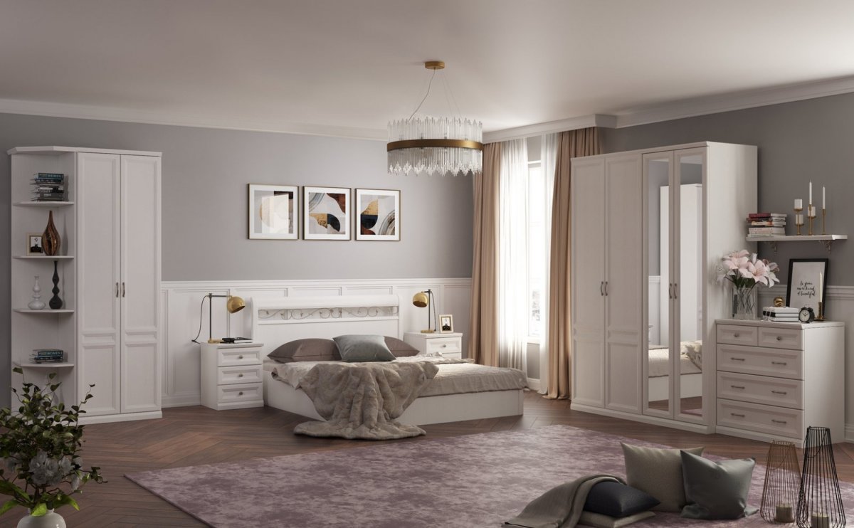 Лазурит спальня Белладжио белая