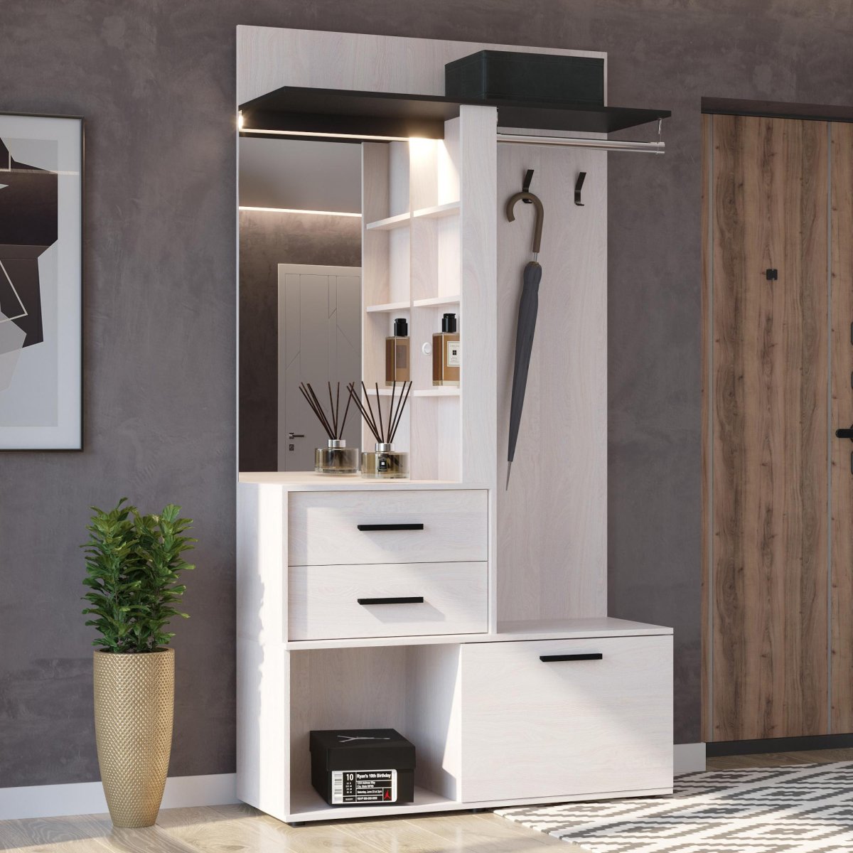 Прихожая лазурит Белладжио белая