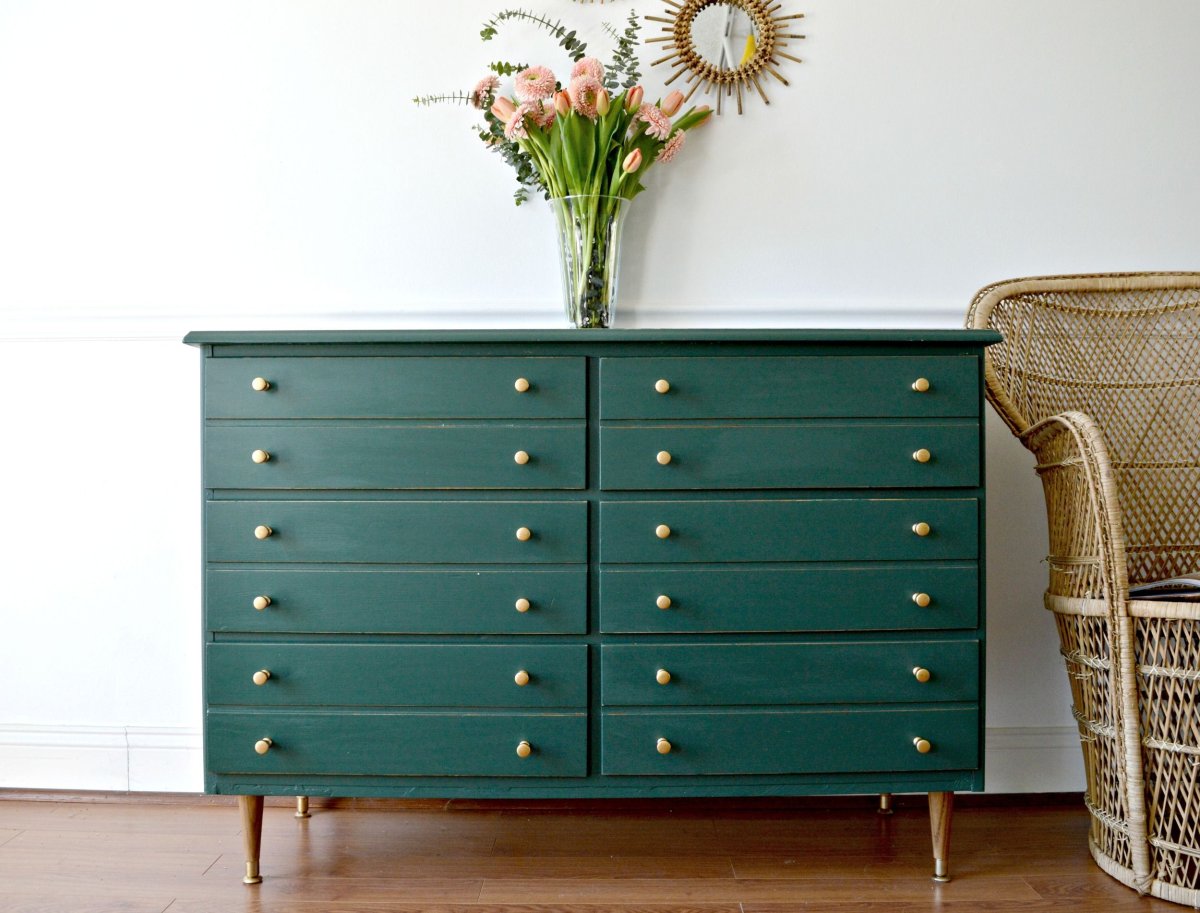 Зеленый комод икеа