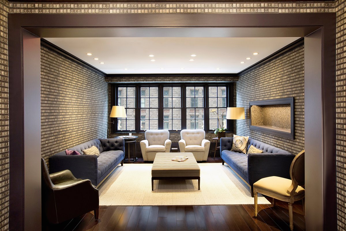 Потолочный плинтус в стиле лофт