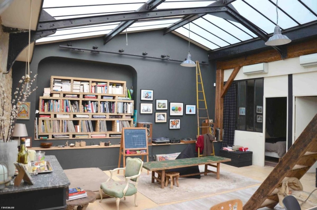 Мастерская художника в стиле лофт
