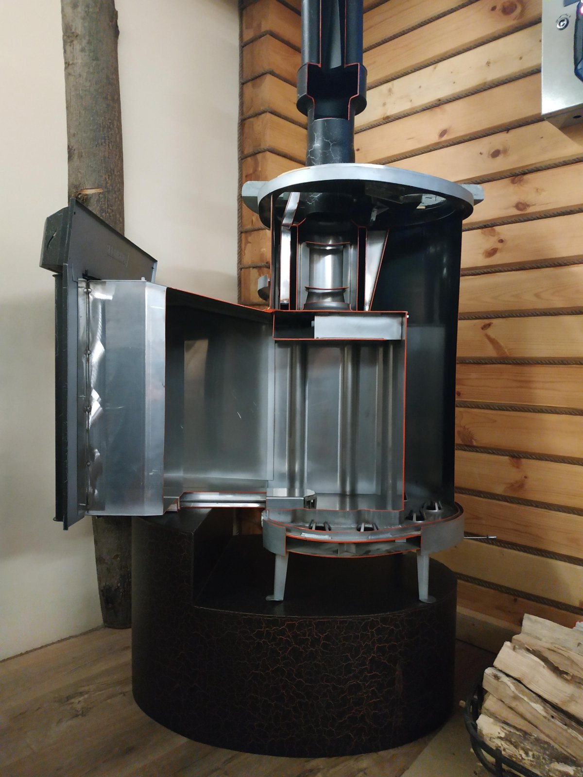 Печь Ферингер в разрезе