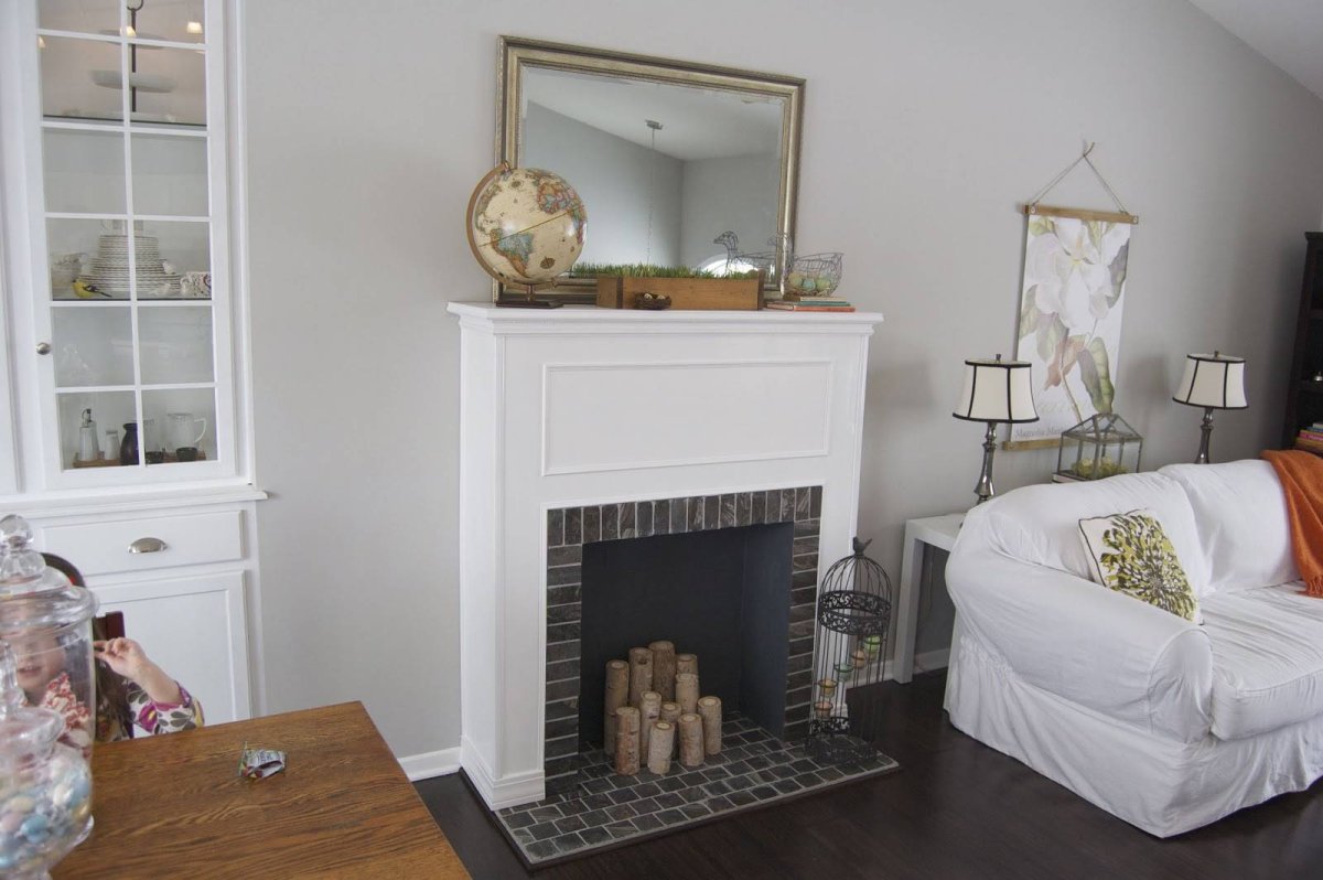 Декоративный камин имитация