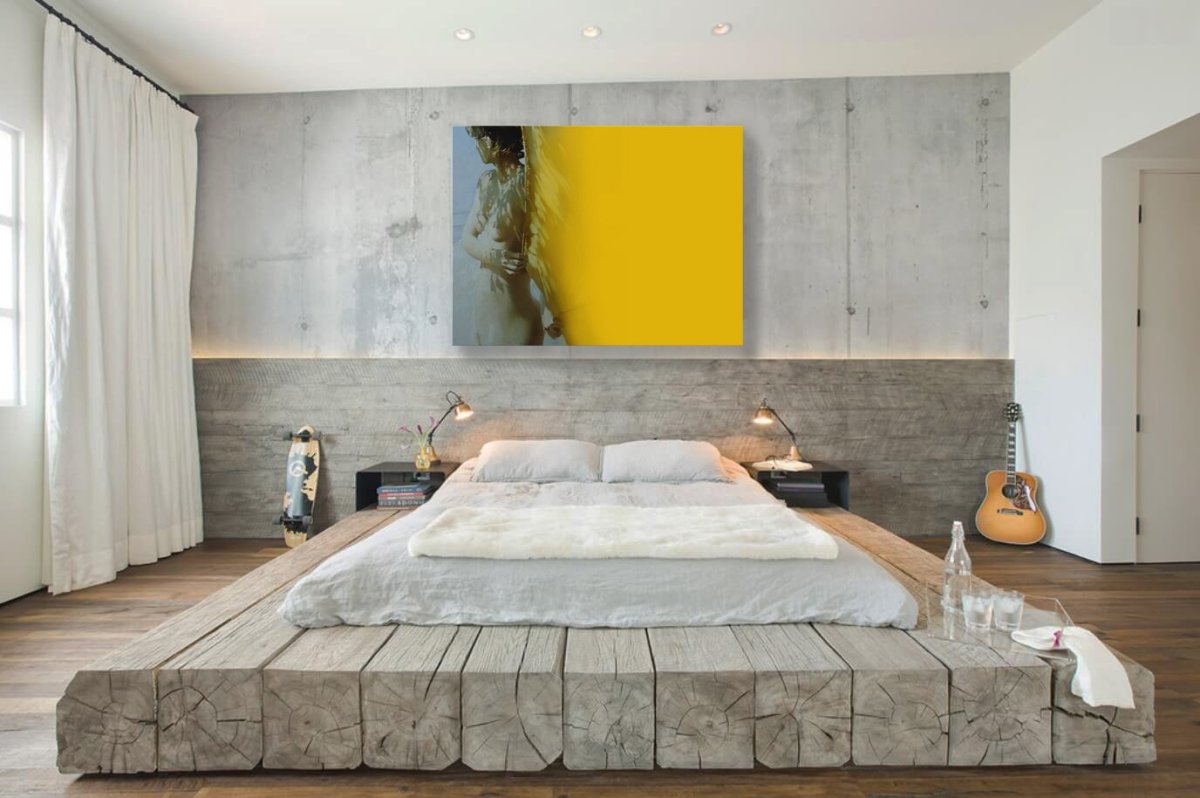 Кровать подиум в стиле лофт