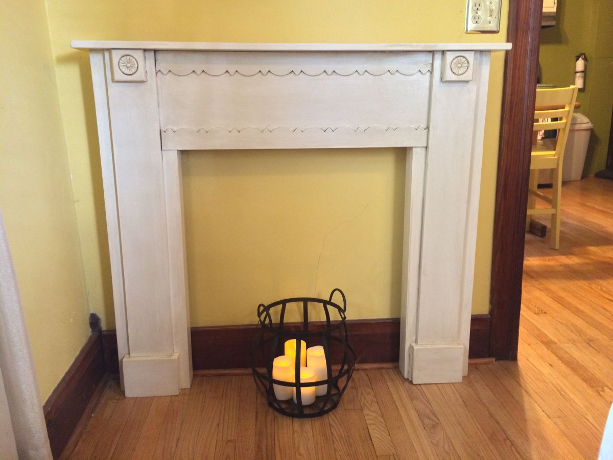 Фальш камин из бруса