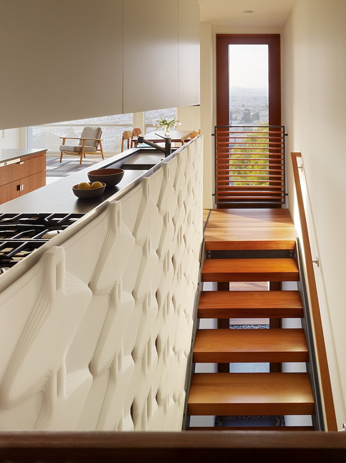 Встроенная лестница для кухни