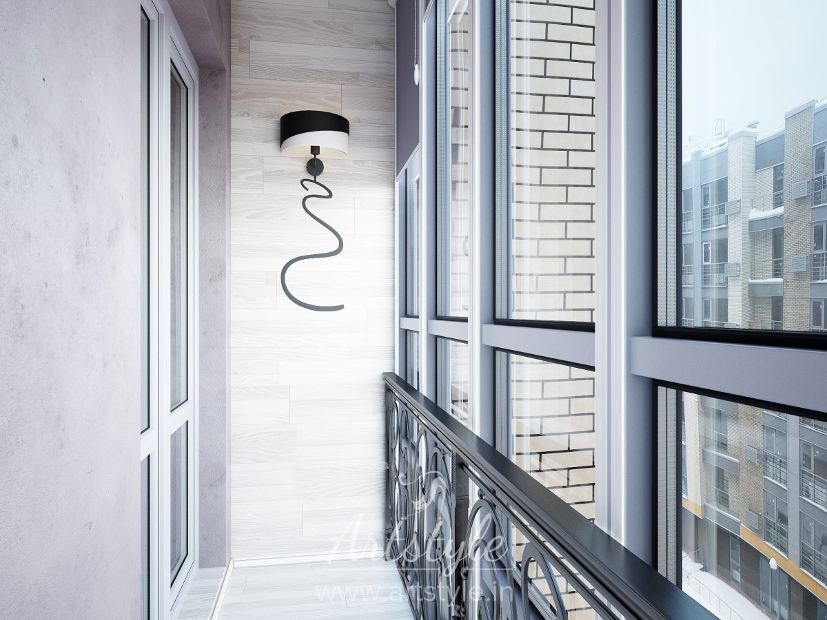 Лестница на лоджии дизайн фото