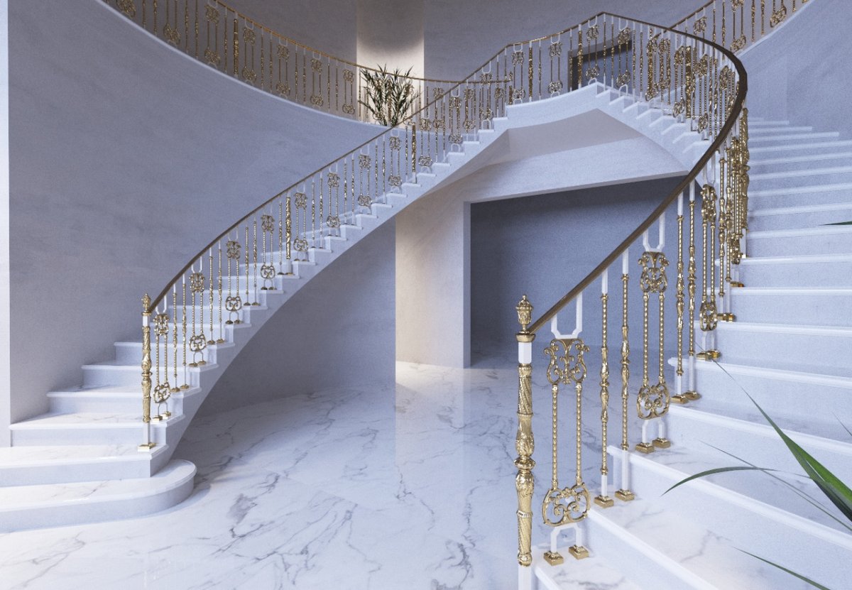 Лестницы заливные бетонные