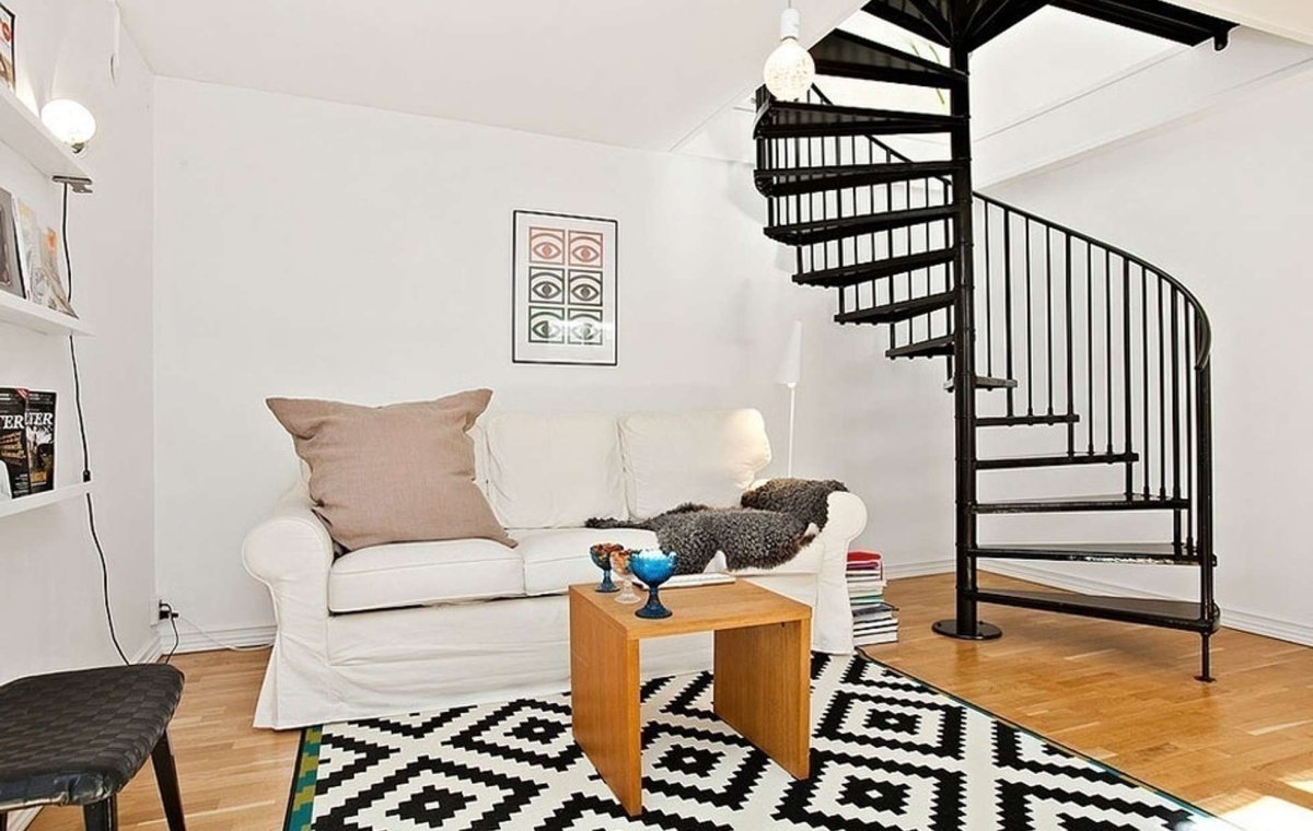 Сканди винтовая лестница