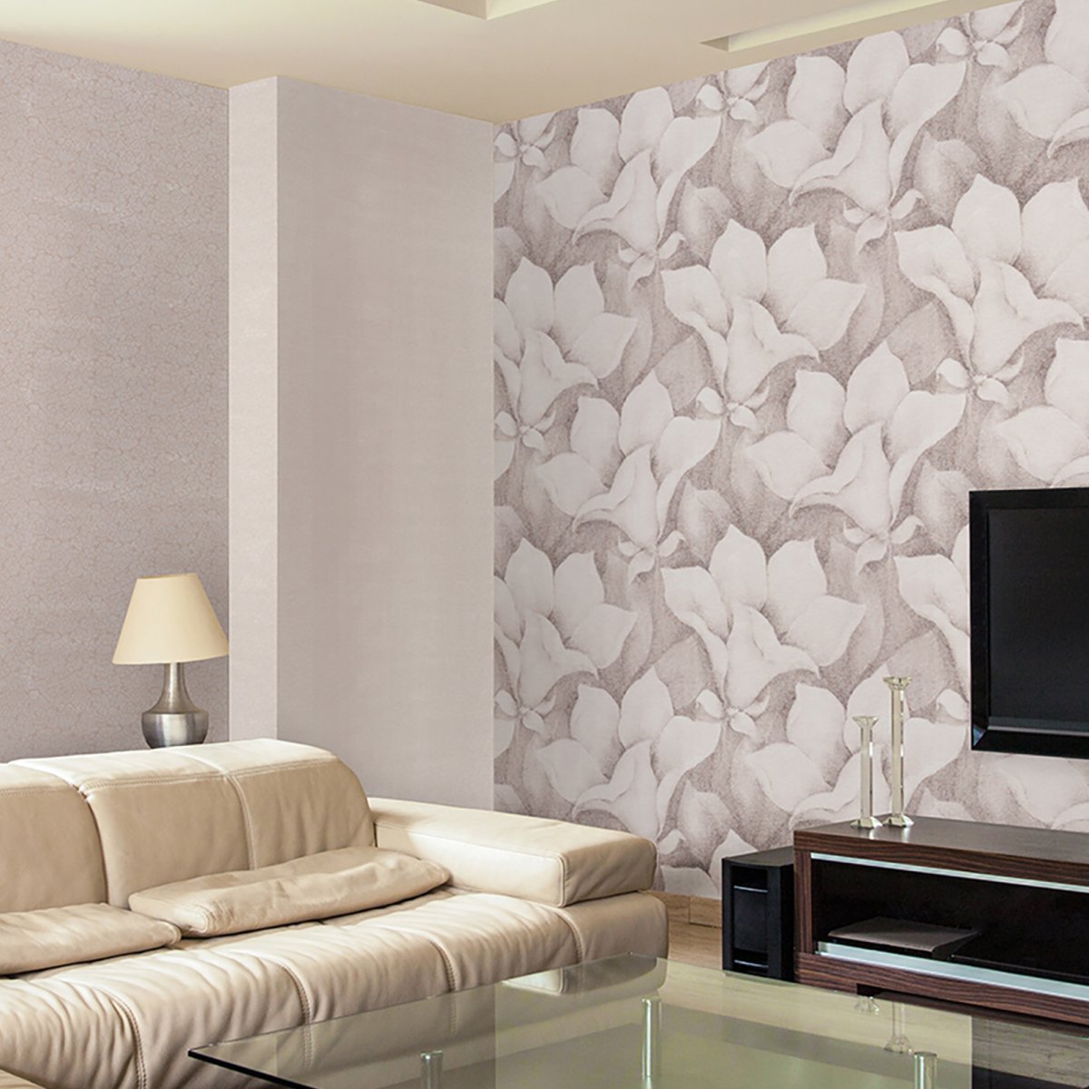 Расцветки обоев для зала