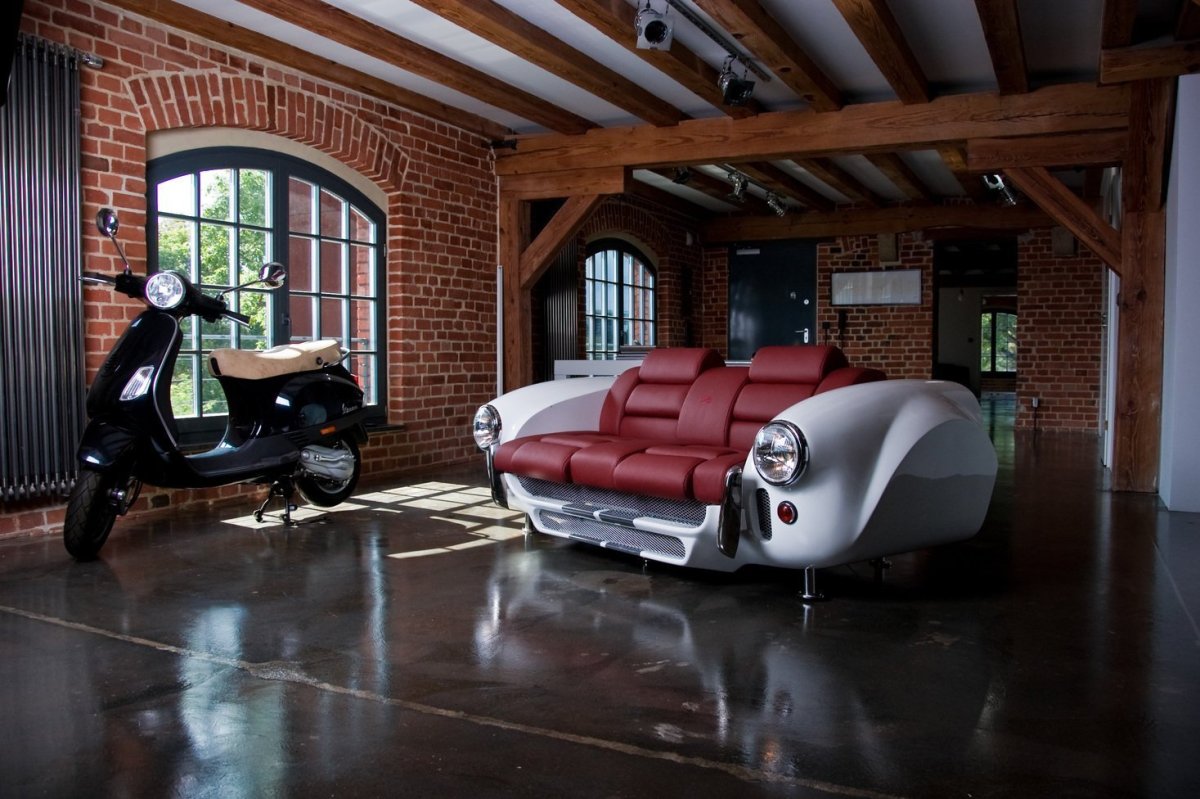 Интерьер в автомобильном стиле