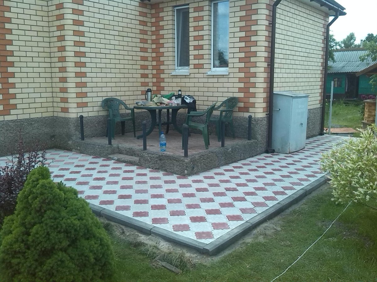 Благоустройство тротуарной плиткой