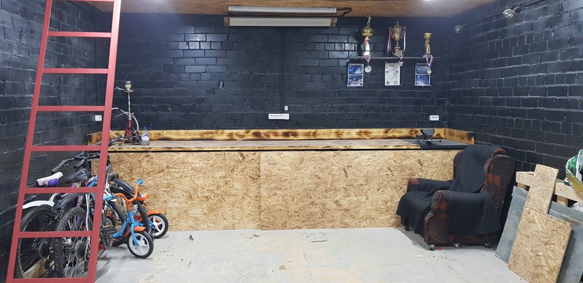 Отделка гаража в стиле лофт