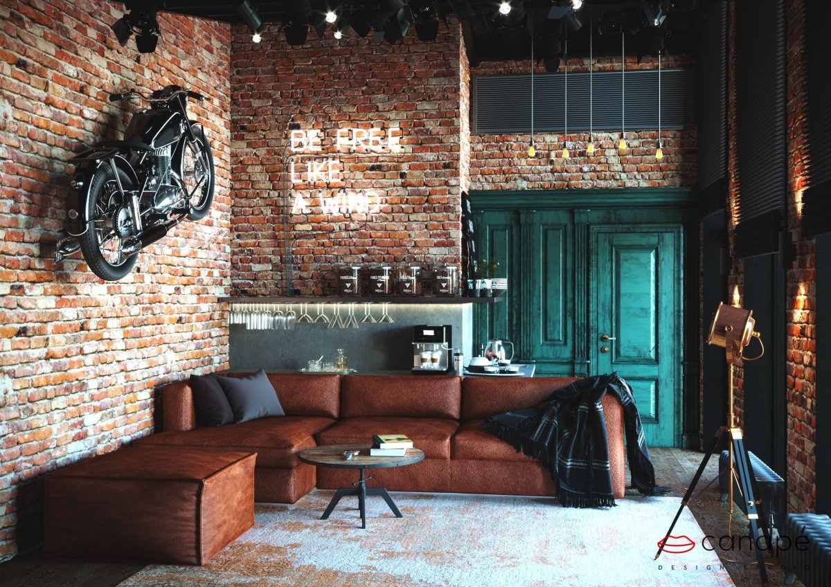 Гараж в стиле лофт