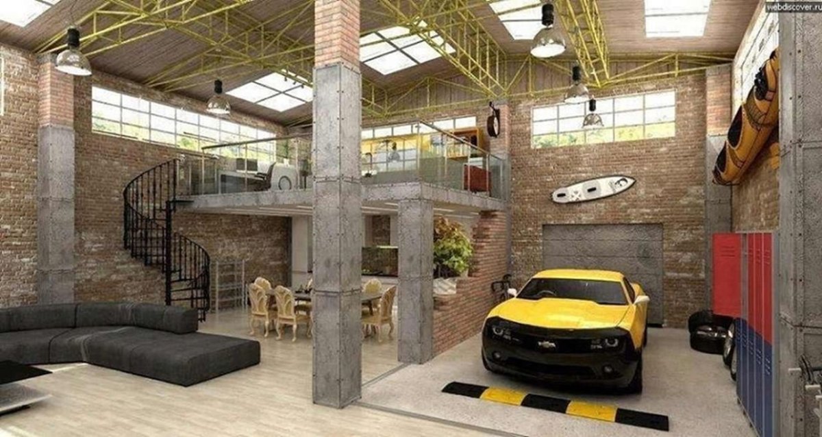 Автосервис в стиле лофт