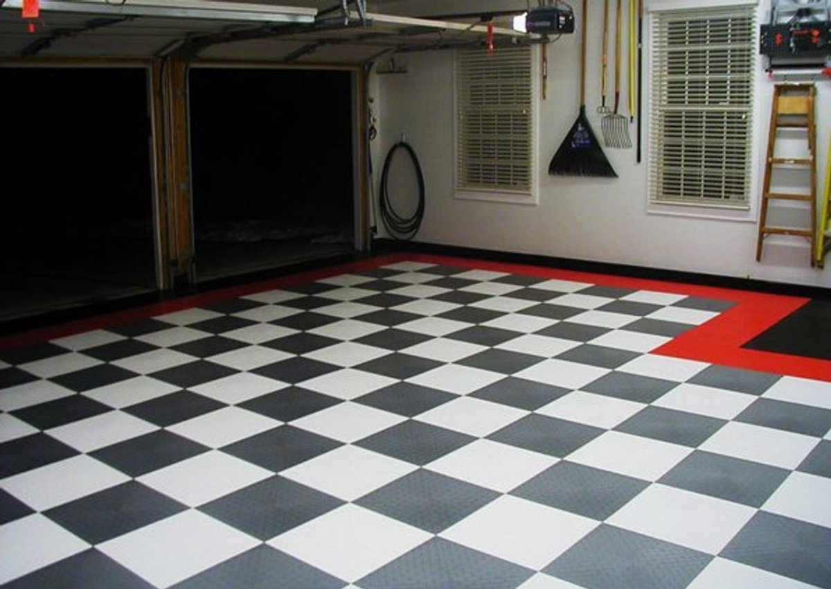 Напольное покрытие в гараж частного дома