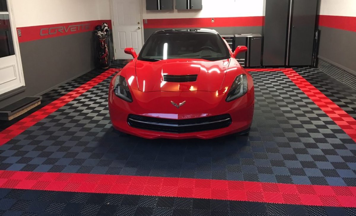 Резиновое покрытие для гаража