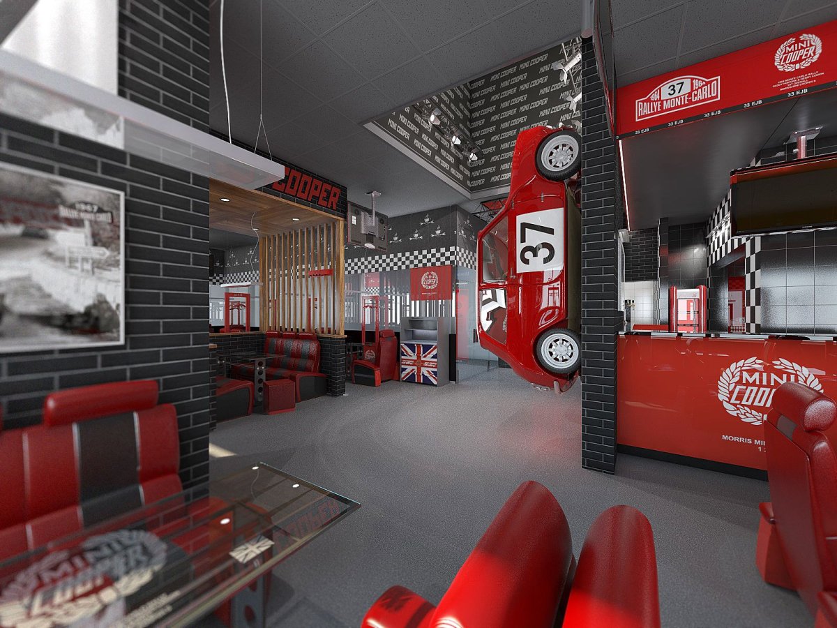 Дизайнерские для интерьера автосервиса