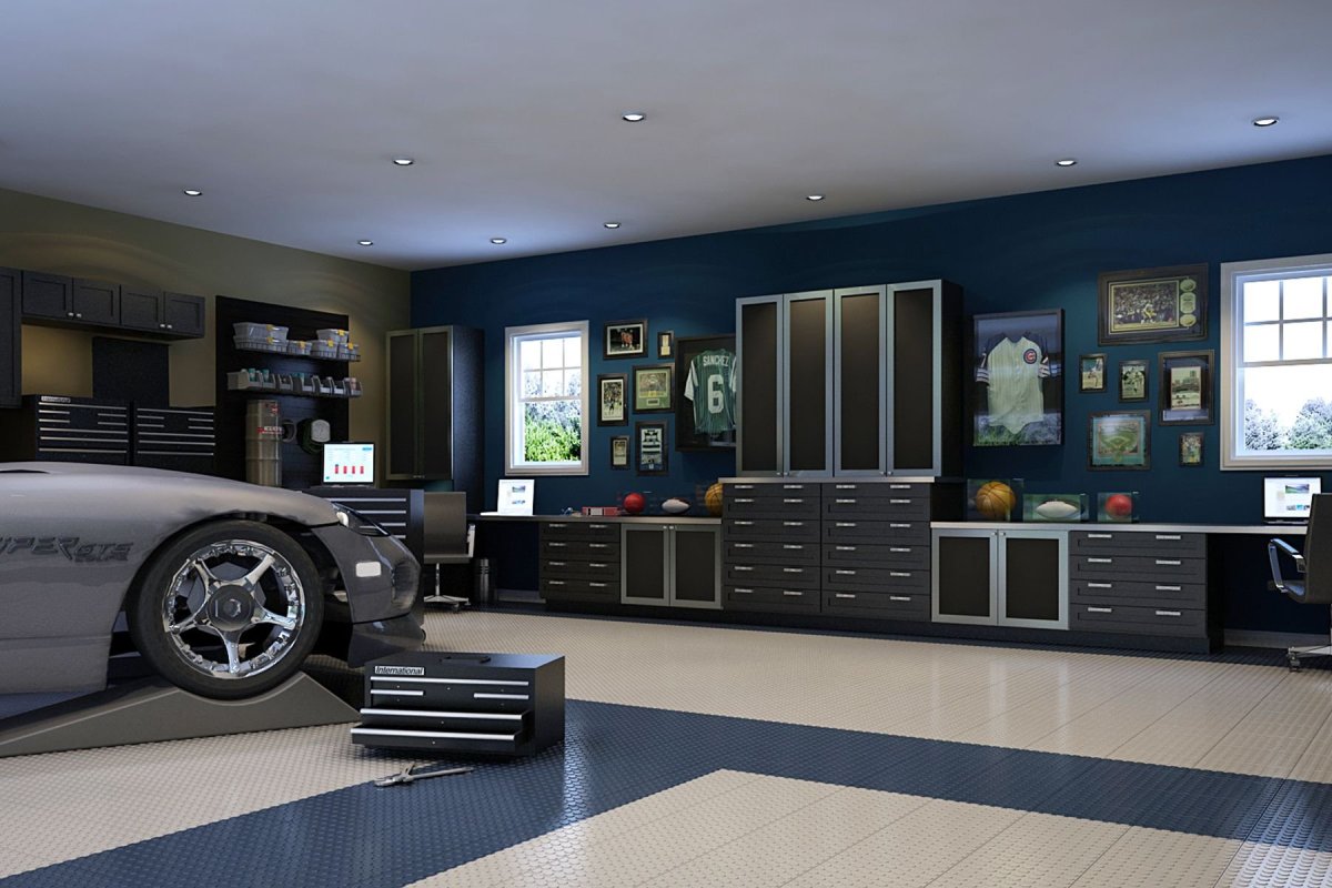 Фантастический интерьер гаража