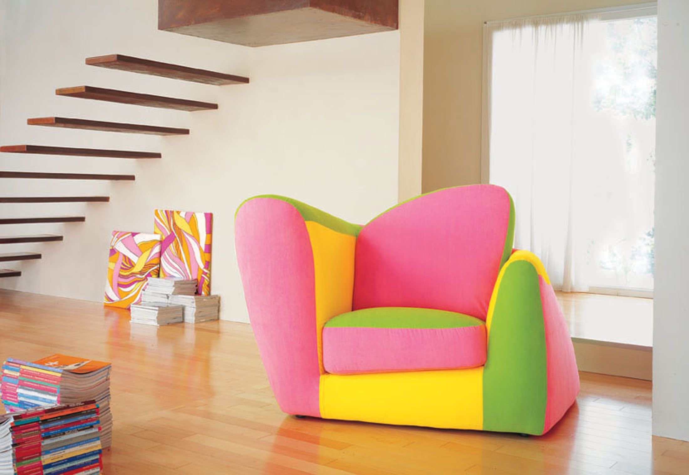 Детская мебель кресло. Необычные кресла. Разноцветная мебель. Стильное кресло. Яркое кресло.