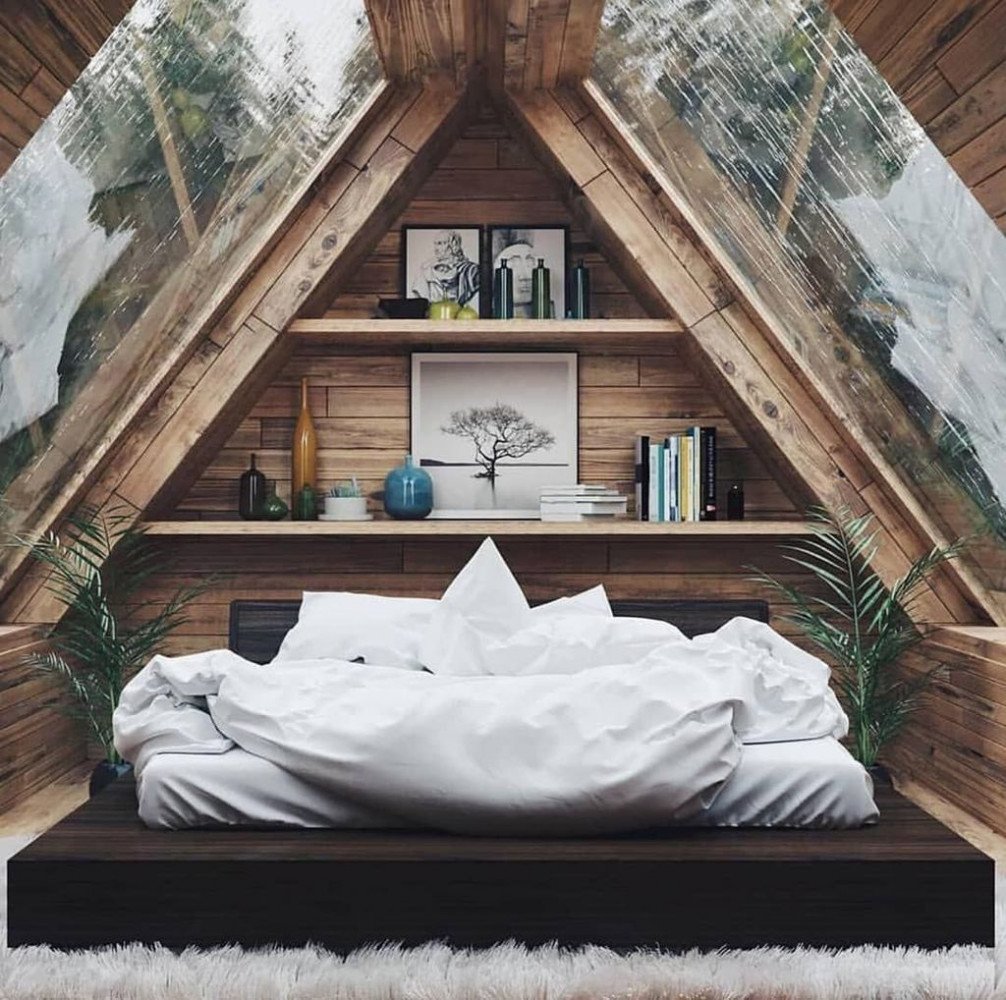 Кровать в горах