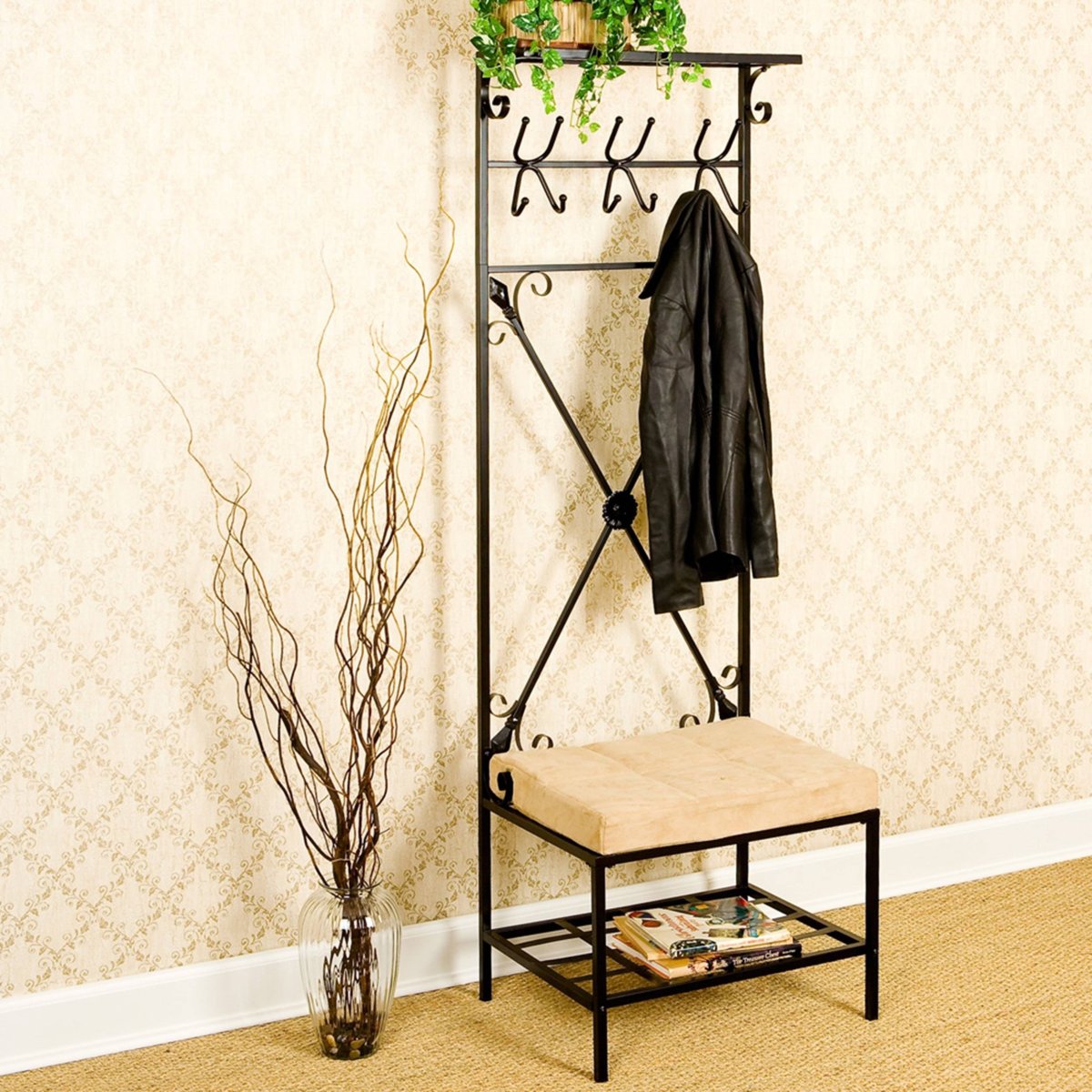 Вешалка в прихожую напольная металлическая