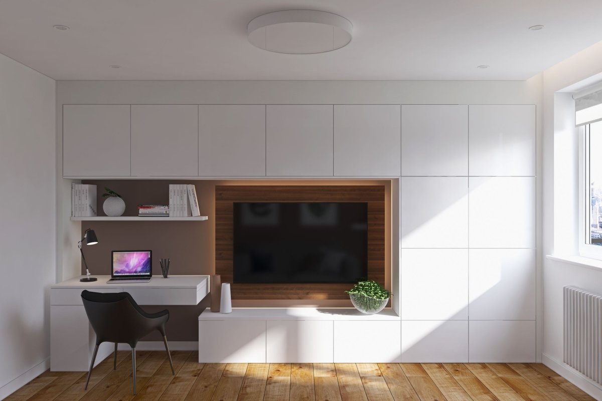 Рабочий стол совмещенный с ТВ зоной