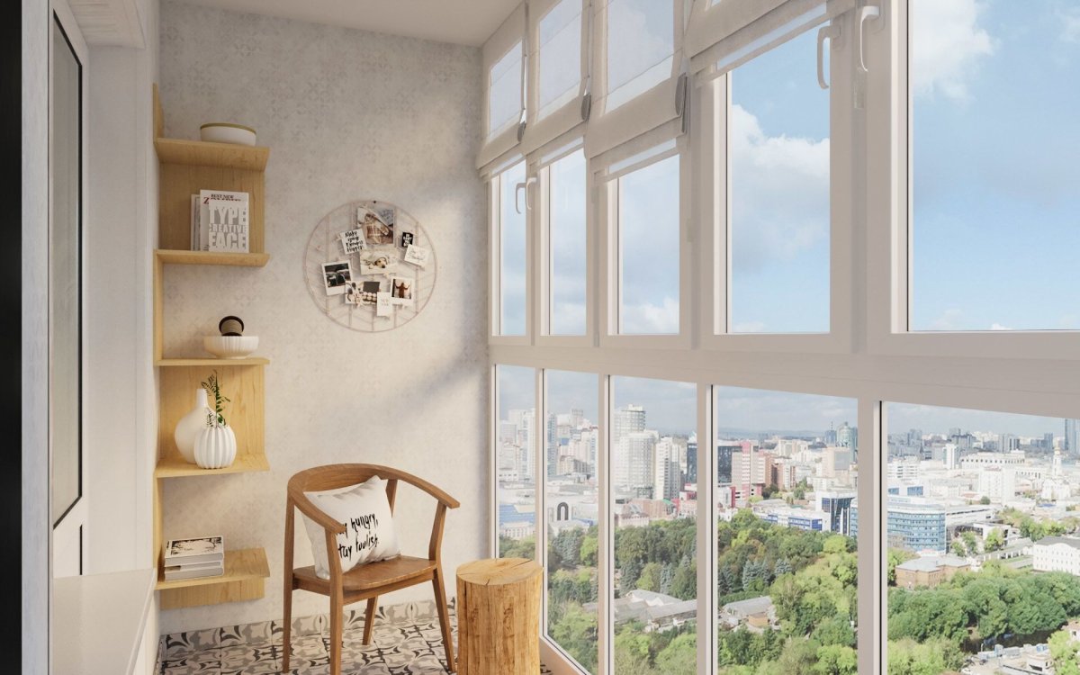 Окна на лоджию