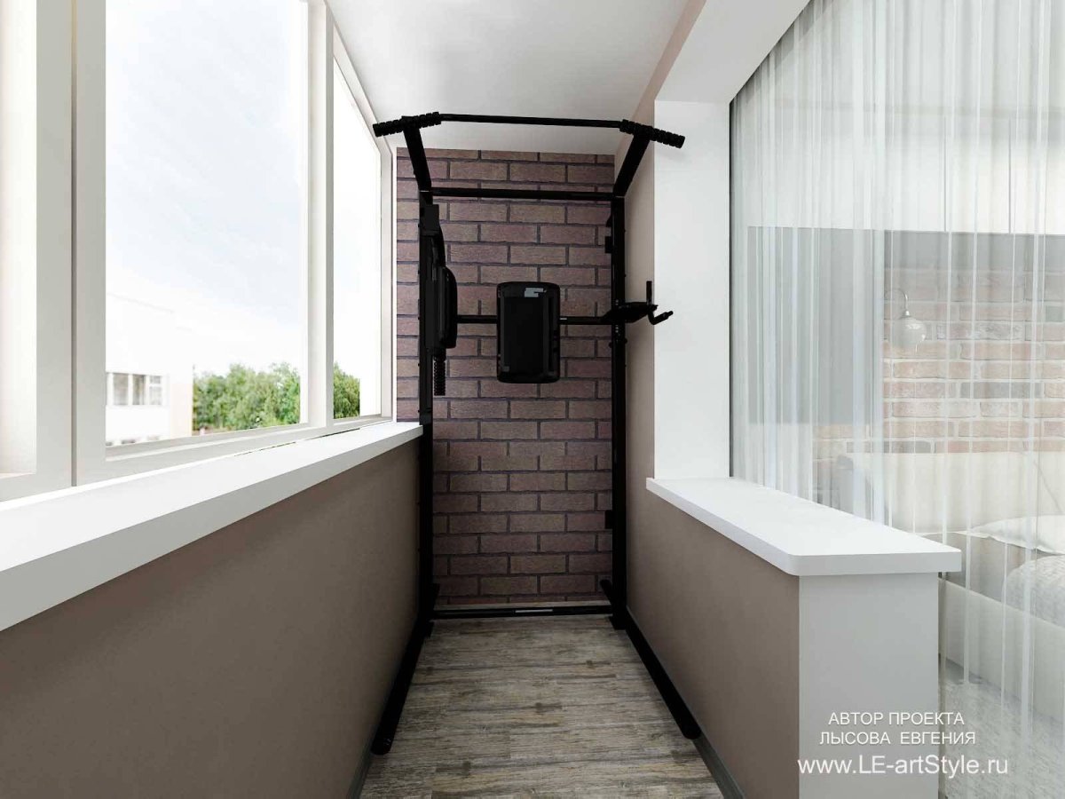 Спортзал на лоджии