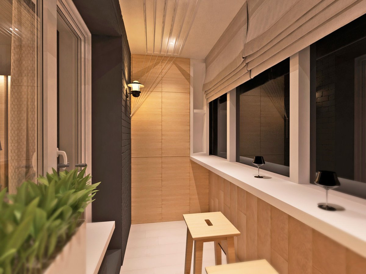 Освещение на лоджии