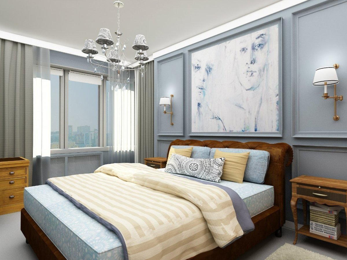 Стили спальни с балконом
