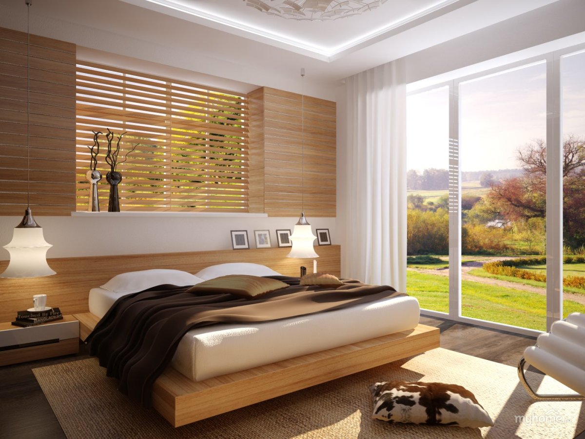 Интерьер спальни 3 ракурса