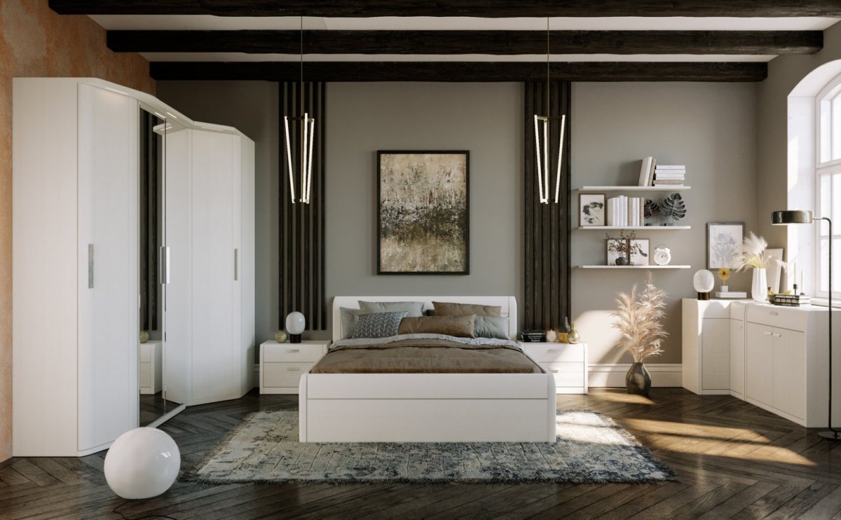 Лазурит спальня дуб Белладжио